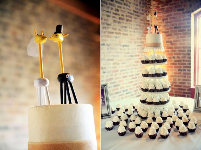 giraffe topper, cupcakes, cake topper, nashville wedding, houston station